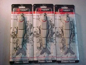 3 NEW MATZUO DORAGON MINNOW LIFE LIKE SWIMBAIT 1 3/8OZ 6 1/4" muskie musky lure - Picture 1 of 5