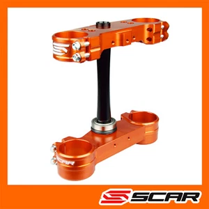 TRIPLE CLAMPS KTM SX SXF SX-F 125 150 250 350 450 13-22 ORANGE Offset 22mm SCAR - Bild 1 von 2