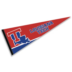 Louisiana Tech University Bulldogs 12 in X 30 in College Pennant - Picture 1 of 4