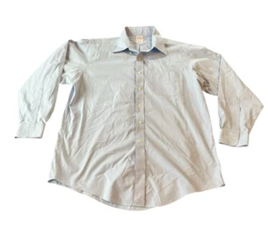 Brooks Brothers Mens 16.5 34 Blue White Original Polo Dress Shirt Gingham - Picture 1 of 12