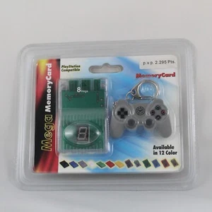 Tarjeta de Memoria PLAYSTATION 8Mb - 120 Bloques + LLavero Mando PS Play Vintage - Bild 1 von 2