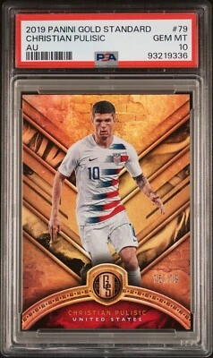 2019–20 Panini золотой стандарт Christian Pulisic AU Parallel /79 PSA 10 PoP 2 - Изображение 1 из 4