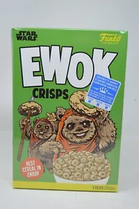 Camiseta Funko Pop Star Wars Ewok Crisps Caja de Cereales Talla Mediana Gris NUEVA - Imagen 1 de 3