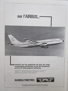 12/1973 PUB TRT AIRBUS A300B FLUGZEUG RADIO HÖHENMESSER RADIO HÖHENMESSER FRANZÖSISCHE ANZEIGE - Bild 1 von 1
