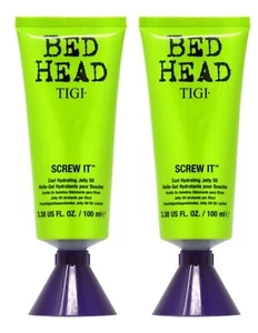 2 PK TIGI Bed Head Head Screw It Curl Hydrating Jelly Oil 3.38 US Fl. Oz. - Picture 1 of 2