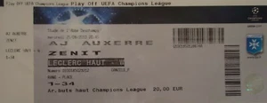 TICKET UEFA Champions League 2010/11 AJ Auxerre - FC Zenit St. Petersburg - Bild 1 von 1