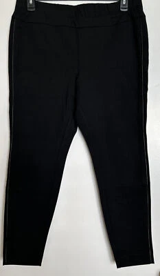 NEW! J jill Women’s Ponte Leggings~ Black ~ Large Petite~ - Image 1 of 4