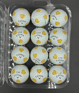 Callaway Truvis Valentine Collection 'Nice Putt ' 12 Used Golf Balls 4A - Picture 1 of 2