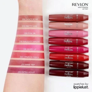 2 PackREVLON Kiss Cushion Lip Tint Lipstick Balm 4.4ml *NEW*CHOOSE YOUR SHADE* - Picture 1 of 9