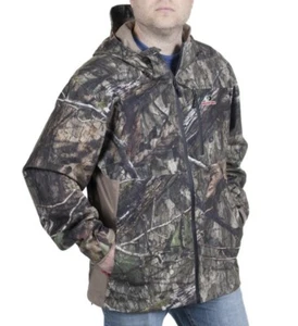 Medium Mossy Oak Camo Scent Factor Waterproof Hunting Jacket Hooded Men's Turkey - Picture 1 of 12