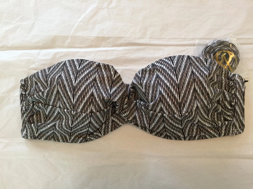 VICTORIA'S SECRET MULTI COLOR RIO PUSH UP TWIST BANDEAU BIKINI TOP NWT   - Image 1 of 1