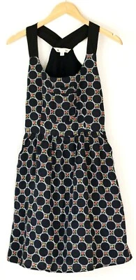 Yumi Direct Womens Dress Size US 2/4 Black Floral Pockets Short Lined Sleeveless - Image 1 of 4