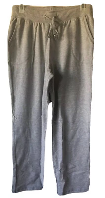 JMS Women's XL 16 32x31 French Terry Steel Gray Heather Warm Up Sweatpants - Image 1 of 4