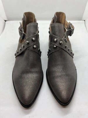 Botines Corso Como Doon Gunmetal Cromo Tachonado al Tobillo Mujer Talla 8.5 M Foto 1 de 4