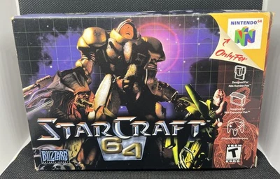 RARE StarCraft 64 (Nintendo 64, 2000) Box Manual Complete CIB N64 SUPER CLEAN - Image 1 of 4