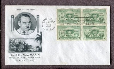 Scott No.  983 - First Day of Issue - Luis Munoz Marin (San Juan) - Image 1 of 2