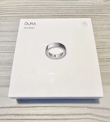 BRAND NEW SEALED Oura Ring 4 Smart Ring Size 11 Activity Tracker, 4th Gen Silver - Image 1 of 4