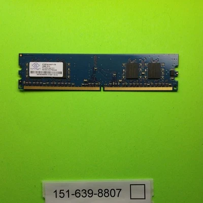 Nanya NT256T64UH4A0FY-37B 256MB DDR2-533 (PC2-4200) PC2-4200U RAM Memory - Image 1 of 2
