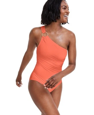 MICHAEL Michael Kors Women's Underwire One-Piece Swimsuit (Sea Coral, 14) - Image 1 of 4