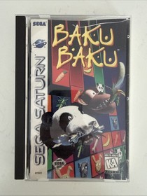 RARE Vintage Baku Baku (Sega Saturn, 1996) Complete Video Game