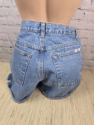 Bill Bass 90's High Rise 12 Denim Blue Jean Shorts Vintage Classic Cotton Logo - Image 1 of 4