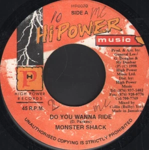 Monster Shack Orge Party 7" vinyl Jamaica Hi Power Music 1998 writing on both - Picture 1 of 2