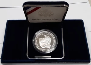 1997-P US Nat'l Law Enforcement Officers Proof Silver $1 in OGP with COA - Picture 1 of 4