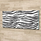 Wandbild aus Plexiglas Druck auf Acryl 125x50 Sonstige Zebra Hintergrund