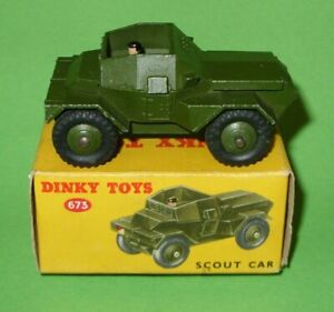 Dinky / 673 Daimler Army Scout Car / Boxed