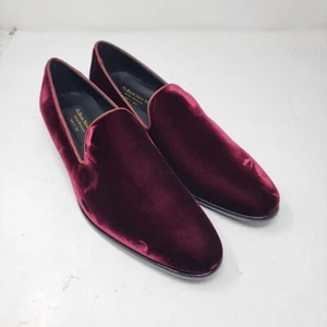 To Boot New York Mens 10 Fits like size 11 Bolton Red Velvet Loafers Dress Shoes - Picture 1 of 12