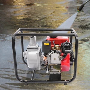 Pompa Acqua Diesel 196CC 4 Tempi 2in Trasferimento Acqua Irrigazione Pompa con Tubo 7,5m - Foto 1 di 17