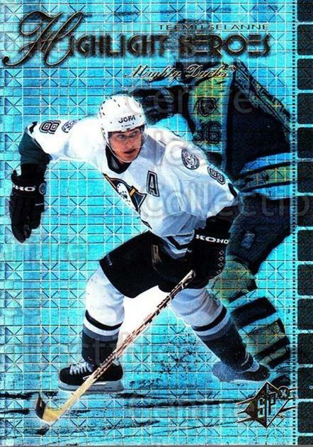 1999-00 SPx Highlight Heroes #10 Teemu Selanne - Image 1 of 1