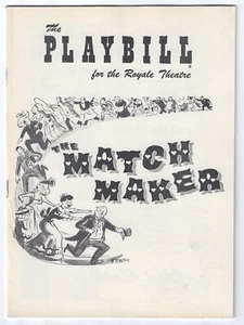 Original Playbill 1956 The Matchmaker with Ruth Gordon at The Royale Theatre - Picture 1 of 3
