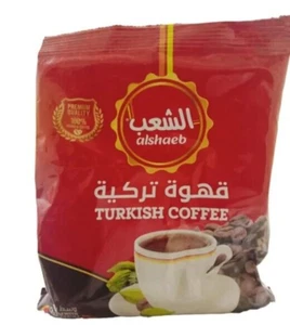 Turkish Coffee ALSHAEB Medium 100gram With Cardamom Premium Quality 100% Unique - Bild 1 von 3