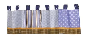 COCALO BABY WINDOW VALANCE - MONKEY MANIA - BLUE BROWN BOYS - Picture 1 of 1