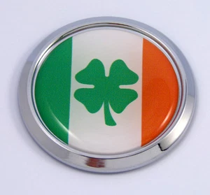 Ireland Irish Round Flag Car Chrome Decal Emblem bumper Sticker bezel badge - Imagen 1 de 1