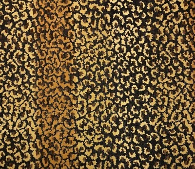 BEACON HILL ROCK LEOPARD LEOPARD VELVET BROWN ANIMAL SPOTS FABRIC BY YARD 51"W - Image 1 of 4