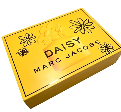 Daisy Marc Jacobs Perfume Box Yellow Cute Storage Display Rectangular Flowers - Image 1 of 4