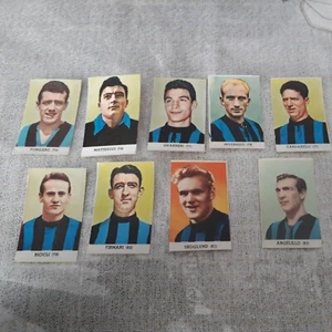 Lotto 9 Figurine Calciatori Lampo 1958/59 INTER mai incollate - Foto 1 di 3