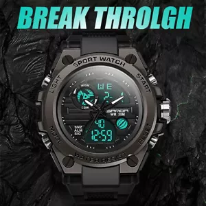 Men's Military Tactical LED Digital Sports Watch Waterproof Backlight Wristwatch - Picture 1 of 24
