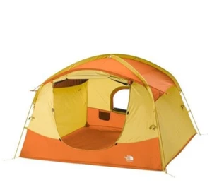 The North Face Sequoia 4 Tent, Style# NF0A87BSY04, Color Yellow Silt/Desert Rust - Picture 1 of 10