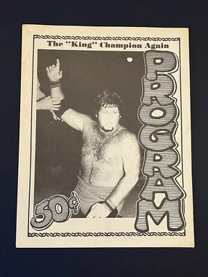 RARE Nick Bockwinkle Jimmy Hart Championship Memphis Wrestling Program WWE 15 x - Image 1 of 4