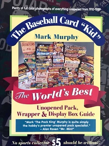 MARK MURPHY THE BASEBALL CARD KID UNOPENED PACK, WRAPPER AND DISPLAY BOX GUIDE - Picture 1 of 12