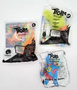 Lotto di 3 Trolls Happy Meal McDonald's Happy Meal 2016 e 2020 - Foto 1 di 4