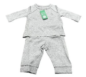 Baby GAP Two Piece Outfit, Gray, 0-3 Months, Shirt And Pants, 100% Organic - Picture 1 of 6