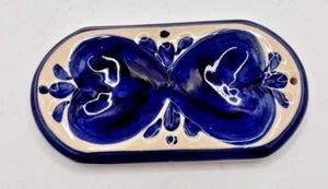 Tender Heart Treasures Double Heart Valentine Spoon Rest '96 VTG HandPainted THT - Picture 1 of 4