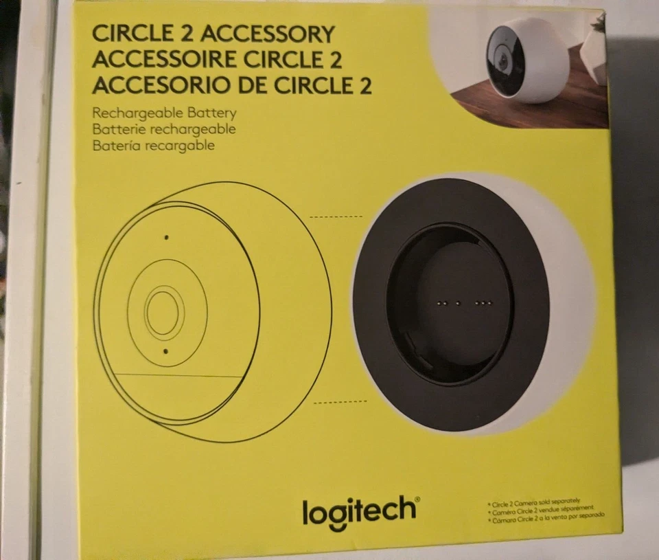 Logitech Circle 2 Rechargeable Battery Accessory for Wire-Free Camera - Image 1 of 1