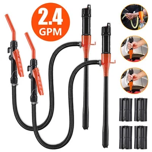 2 Set Battery Powered Electric Fuel Transfer Pump Portable Gas Oil Liquid Pump - Picture 1 of 10