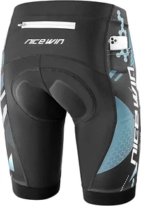 - Pantaloncini Da Ciclismo E Motociclismo Da Uomo, Con Imbottitura 3D, Ad Asciug - Foto 1 di 12