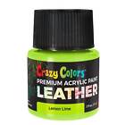 Lemon Lime Premium Acrylic Leather Shoe Paint, 2 oz - Sneakers, Jackets, Bags